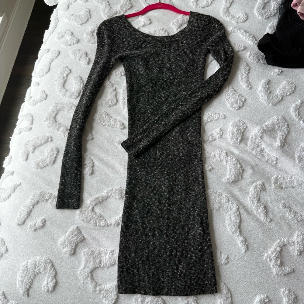 Elegant Long Sleeve Sweater Dress